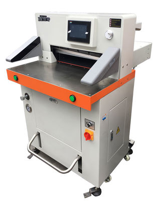 China 1000 Sheets Book Edge Hydraulic Cutting Machine Programmed 670mm Cut Size supplier