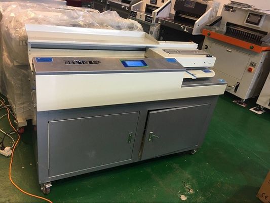 China Perfect Glue Spiral Binding Machine A4 Size 320mm With Sun / Slotting Knife supplier