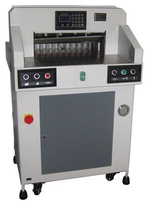 China Electric Automatic Programmable Guillotine Paper Cutter 490mm Cutting Size supplier